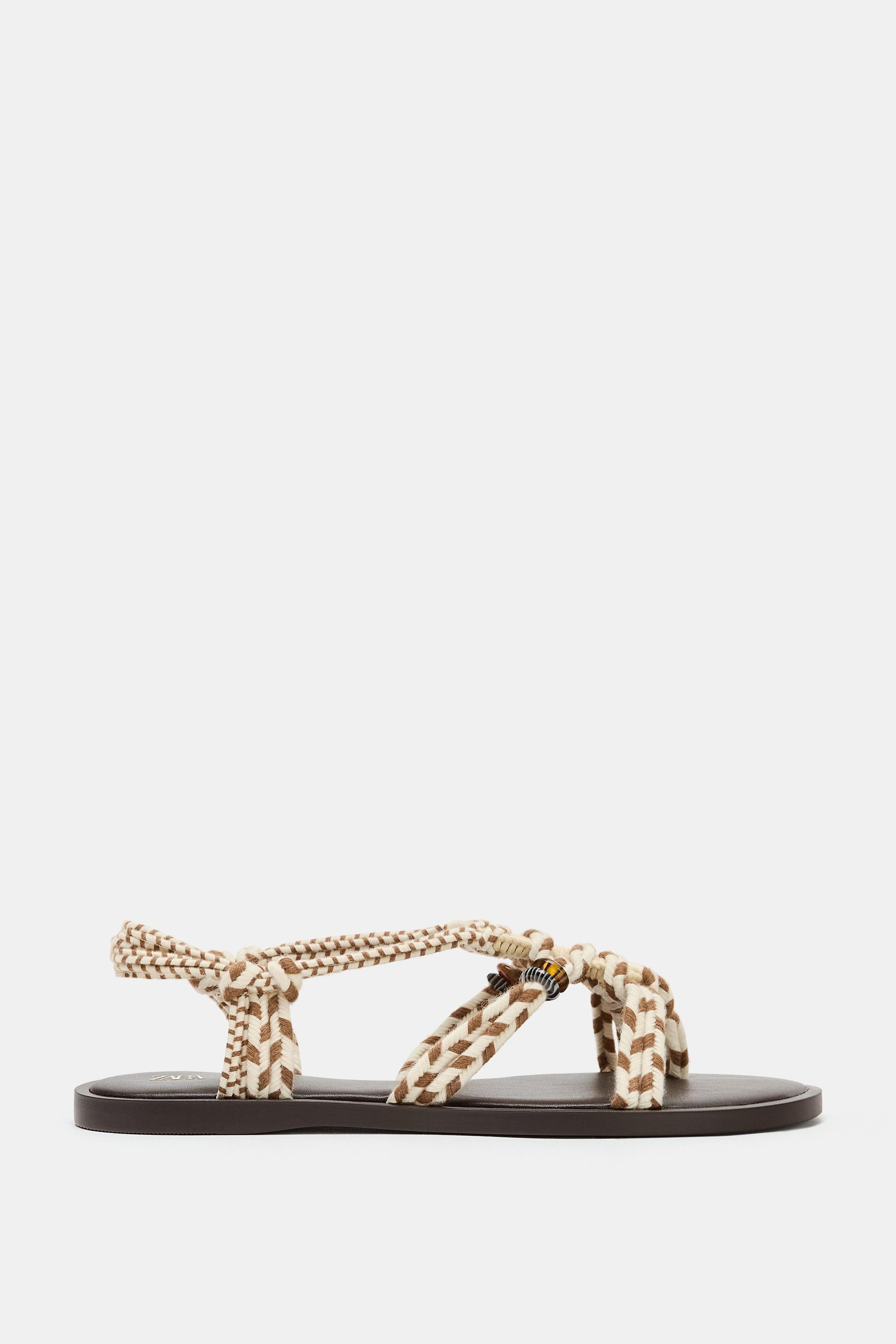 STRAPPY FLAT SANDALS | Zara US
