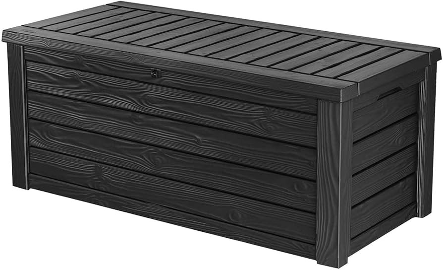 Keter Westwood 150 Gallon Plastic Backyard Outdoor Storage Deck Box for Patio Decor, Furniture Cu... | Amazon (US)