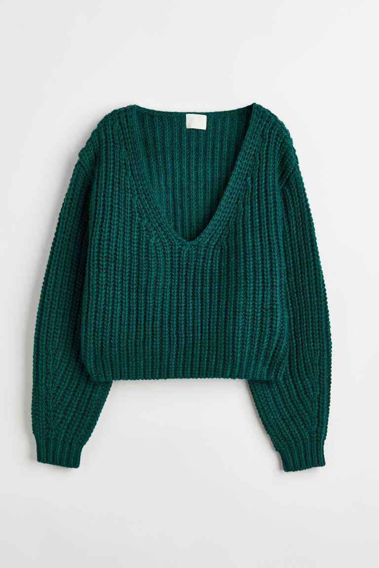 Rib-knit Sweater - Light beige - Ladies | H&M US | H&M (US)