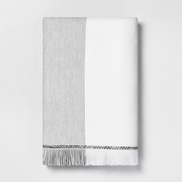Microstripe Bath Towel Gray - Hearth & Hand™ with Magnolia | Target