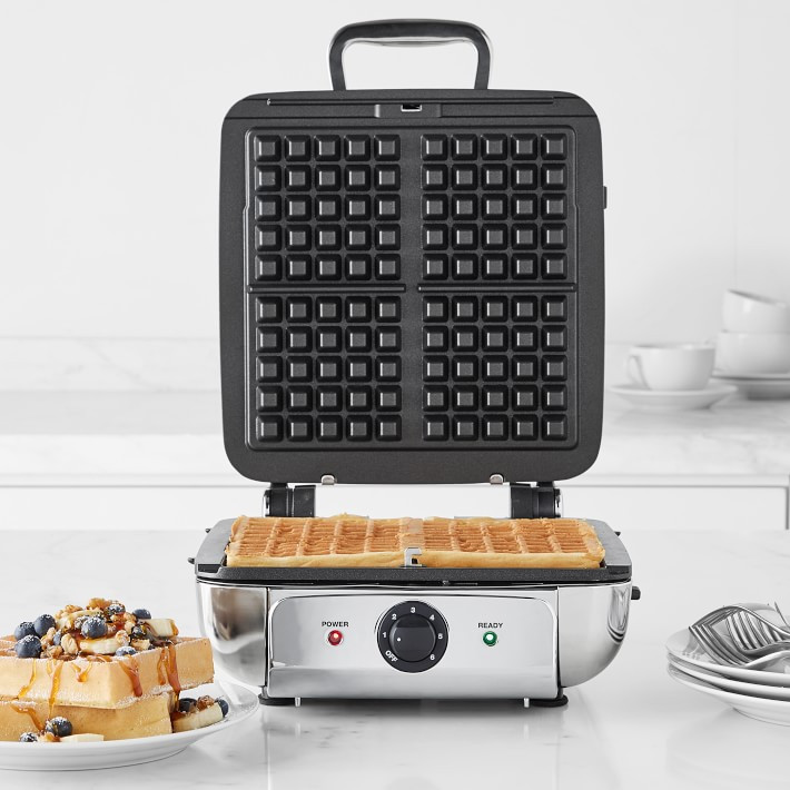 All-Clad 4-Square Digital Gourmet Waffle Maker with Removable Plates | Williams-Sonoma