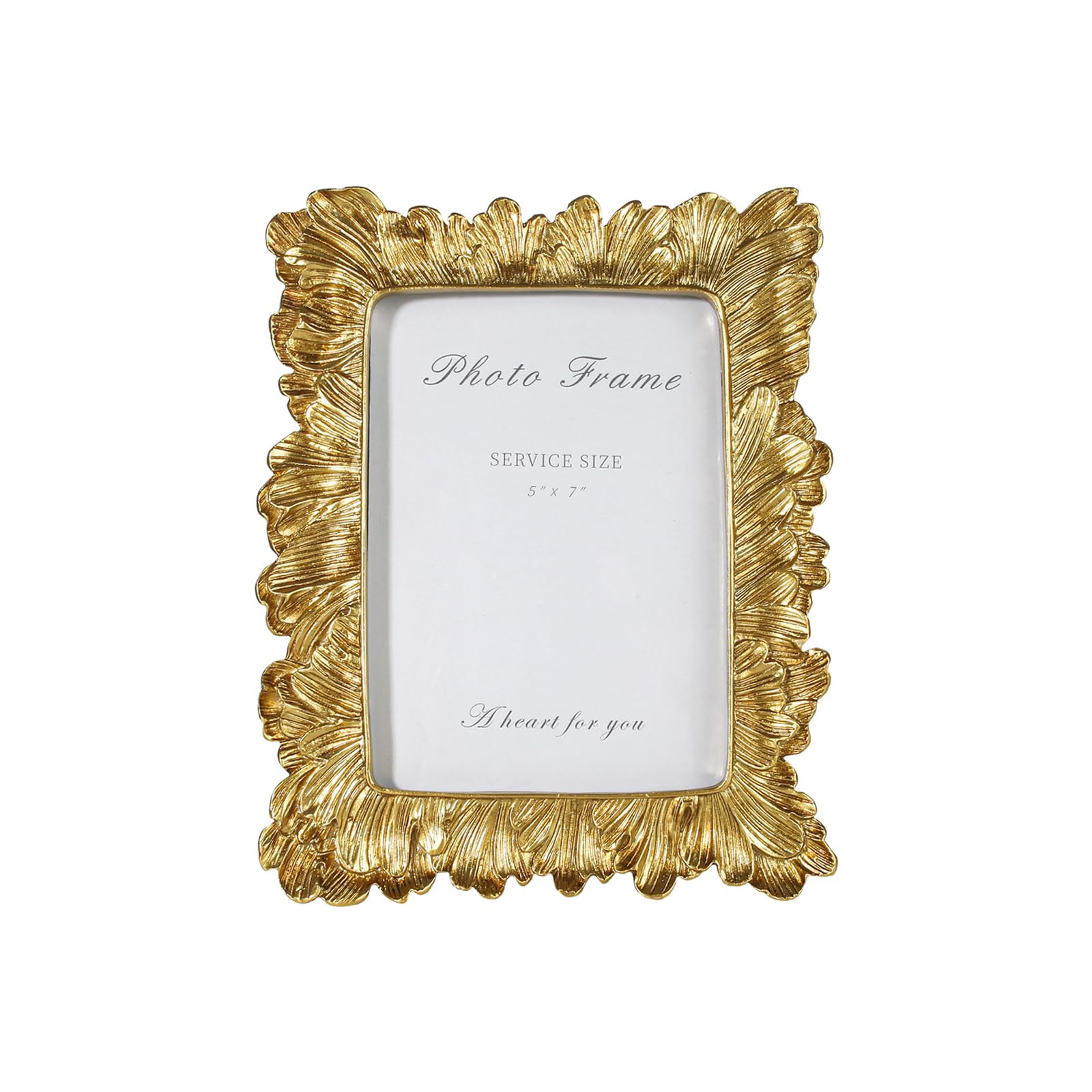 5x7 Vintage Picture Frames, Picture Frame for Table Top Display and Wall Hanging Home Decor (Gold... | Amazon (US)