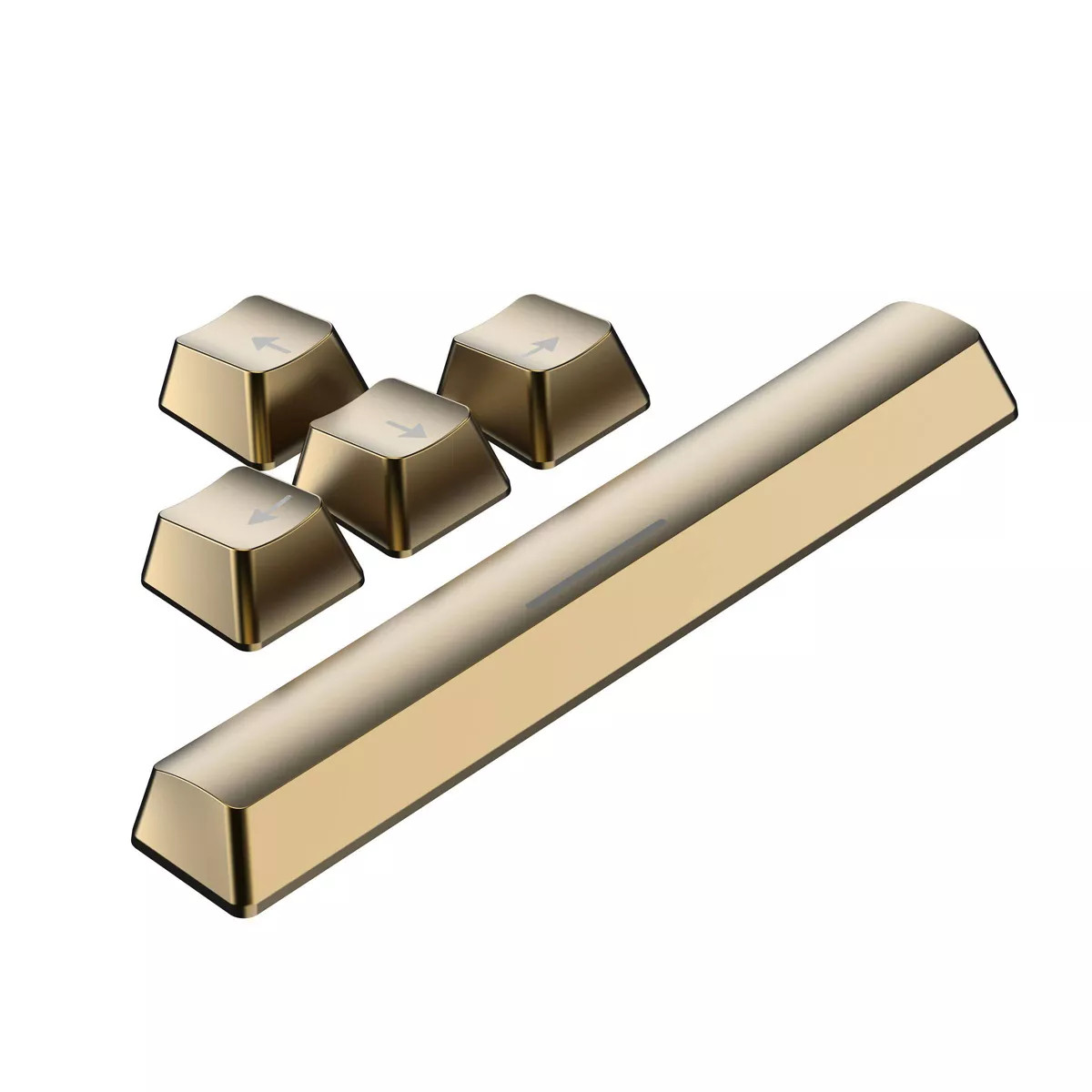 North Key Pack Gold Metallic: PVC Computer Keyboard & Mouse Accessories | Target