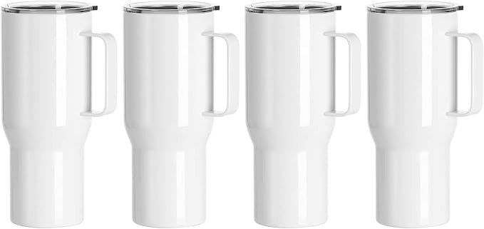 PYD Life Sublimation Tumblers Blanks with Handle 25 OZ Coffee Travel Car Stainless Steel Mugs Cup... | Amazon (US)