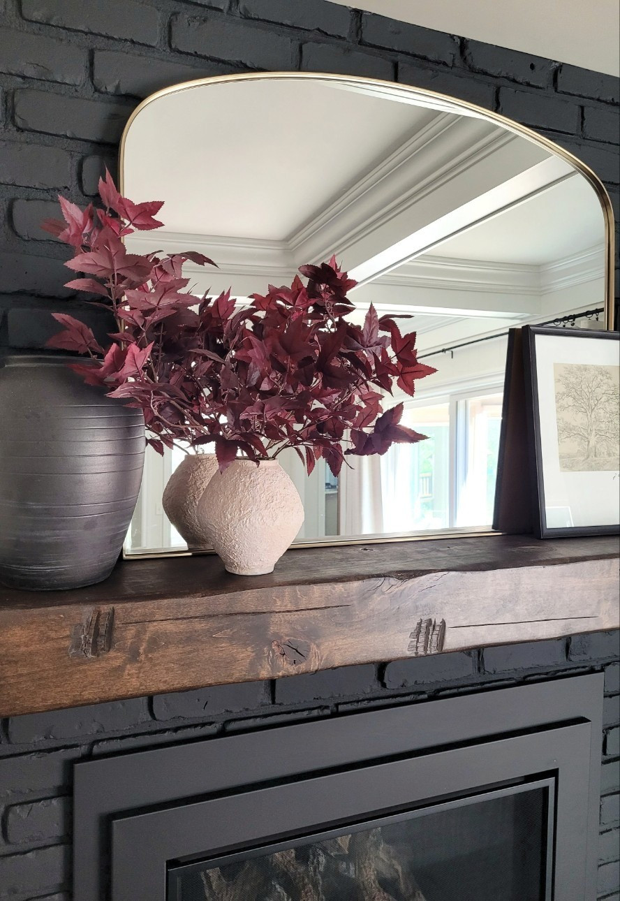 Grab this fall stem arrangement from Target x Studio McGee before it sells out! Fall home decor,  fall decor,  mantle decor,  mantle mirror,  black fireplace

#LTKHome #LTKFindsUnder50 #LTKSummerSales