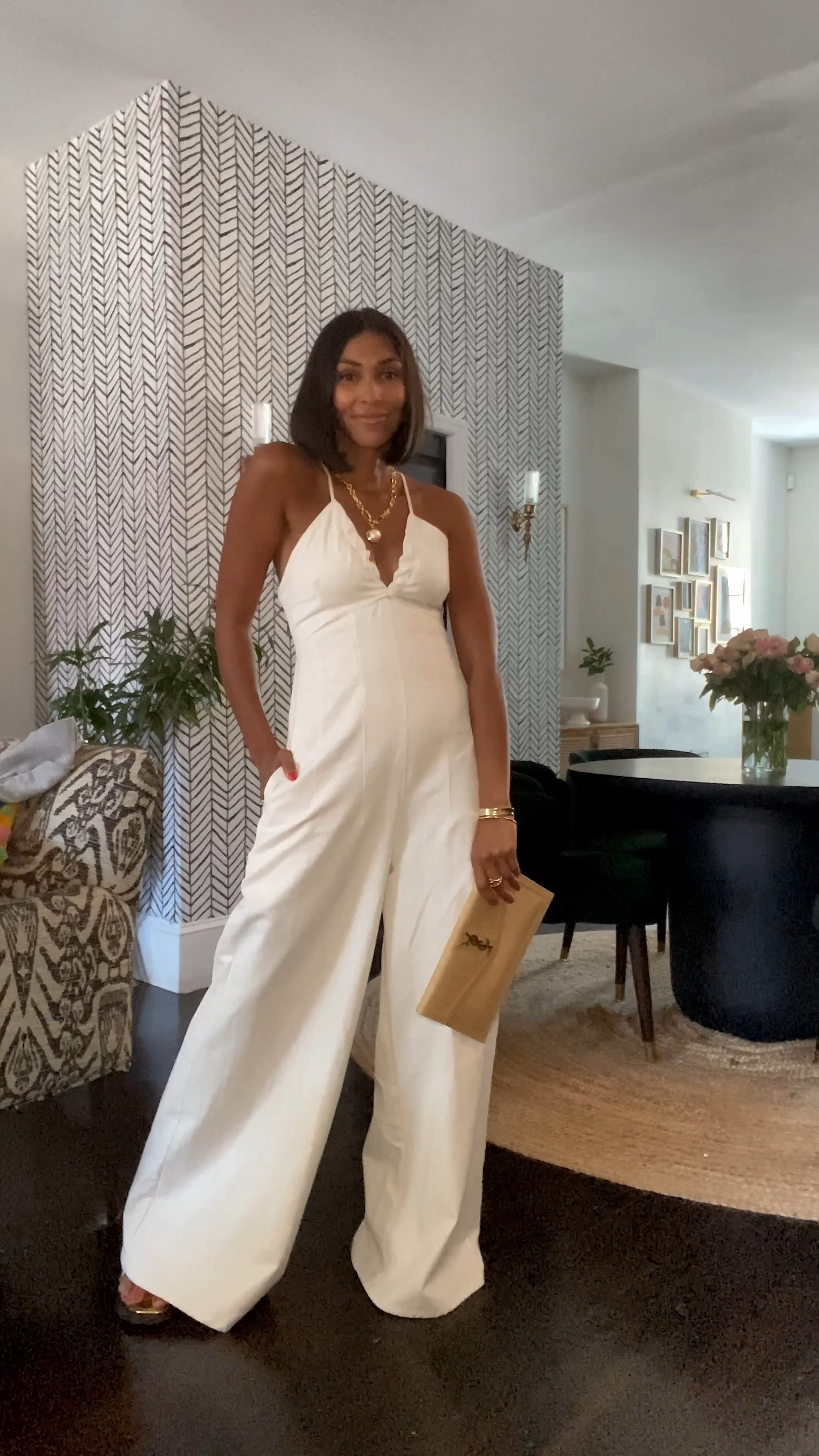 Casual/chic outfit I wore to my nieces backyard graduation party — details below:

Jumpsuit @sirena.jerseycity 
Metallic sandals @jcrew 
Bag @ysl 
Necklace @jcrew 

Shop accessories in my LTK —check with the boutique for the jumpsuit ✨ Happy Weekend!

#LTKshoecrush #LTKover40 #LTKfindsunder100