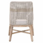 Maklaine Rope Dining Side Chair in Taupe and White (Set of 2) | eBay US
