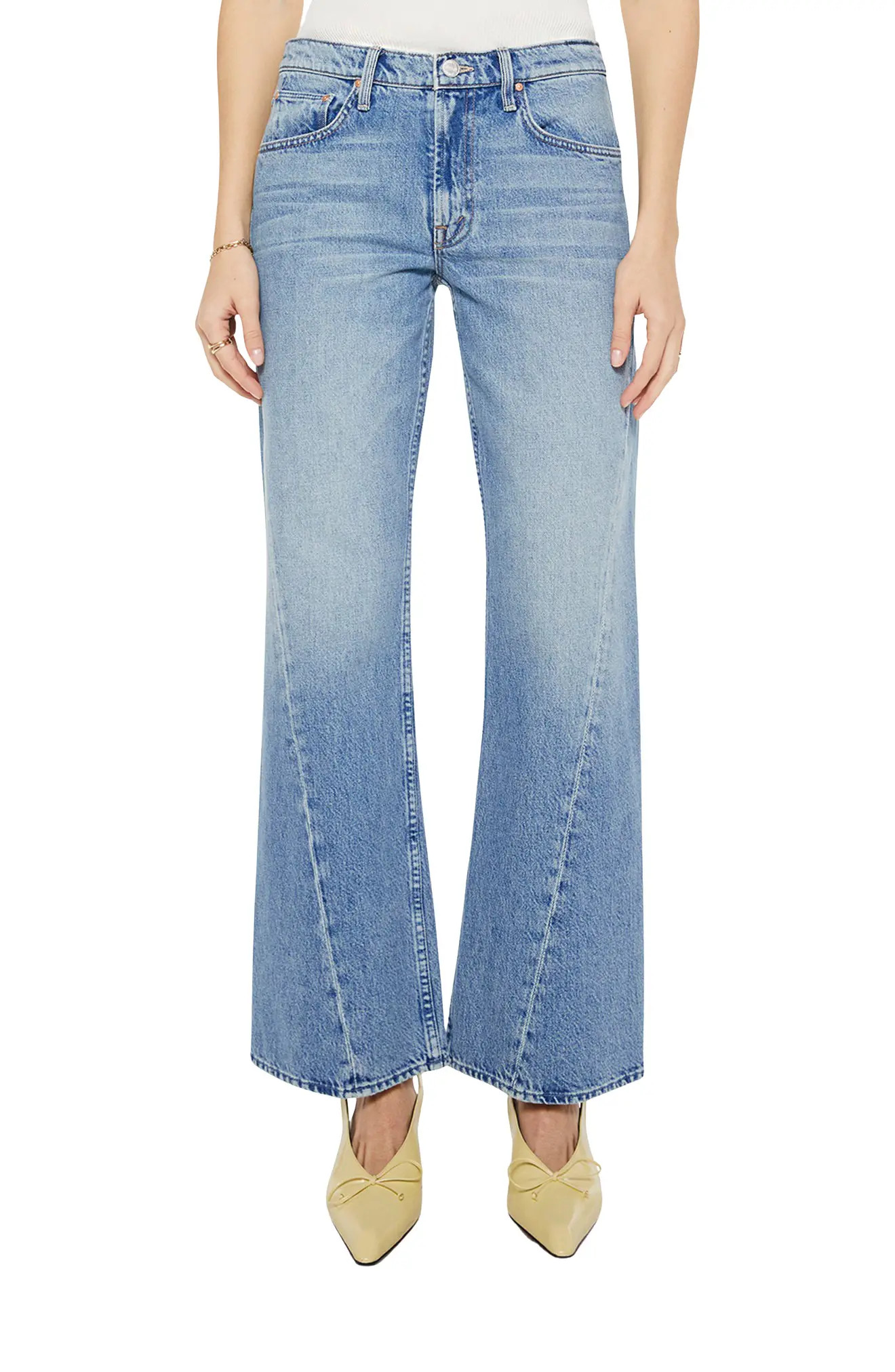 MOTHER The Bookie Twist Seam Bootcut Jeans in Leap At The Chance at Nordstrom, Size 34 | Nordstrom