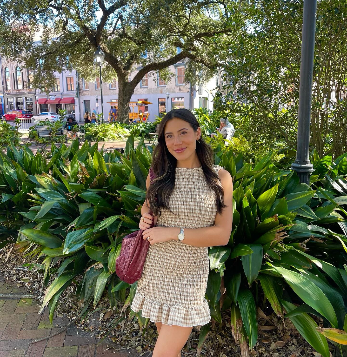 savannah, ga 🤎🍃🍑

dress is sold out so linking similar options!  red bag is from white fox (unable to link so linked other options) 

#LTKStyleTip #LTKFindsUnder50 #LTKSeasonal