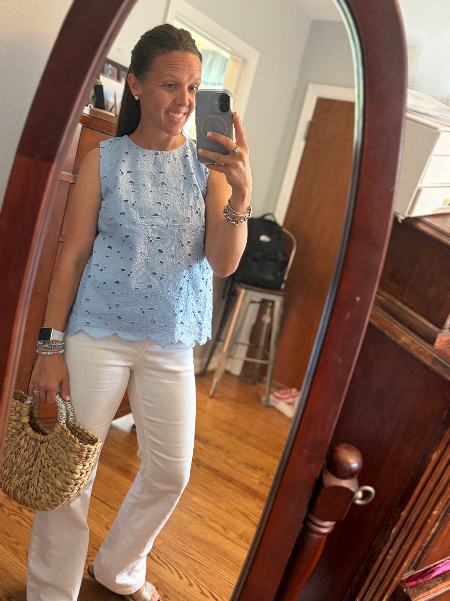 summer outfits - under $20; more colors available; just ordered this top. I am loving it, the fit is great and it looked nice with my flare and skinny jeans.  


#americana #patriotic #fourthofjuly #eyelet #under20 #walmart #budgetfriendly #vacationoutfit 

#LTKU #LTKOver40 #LTKSeasonal

#LTKSaleAlert