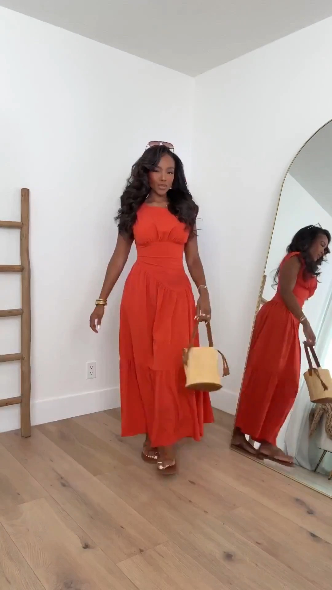 Hi Babes!

This vibrant red maxi dress is the definition of effortless vacation glamour. The fitted waist creates the prettiest silhouette while the flowy skirt gives that beautiful movement when you walk. This is one of those dresses that looks elevated with minimal effort and instantly makes you feel put together.

The bold red color is such a statement for summer and vacations, but it's also a piece you'll reach for year after year because it never goes out of style. Pair it with neutral sandals, gold jewelry, and a woven bag for the perfect chic warm-weather look.

Where to wear this:
• Beach vacation dinners
• Resort getaways
• Summer brunch
• Date night
• Cruise outfits
• Bridal showers
• Summer weddings
• Sunset cocktails

Undergarments: Nude seamless underwear and a strapless bra or adhesive cups work best with this style.

Everything is linked below.

xx Kira | IG: KirasFashionFinds

34D - 27 - 40 • Size Small or 4

Follow me on Instagram and YouTube @kirasfashionfinds.

#LTKgrwm #LTKootd #LTKvlog
