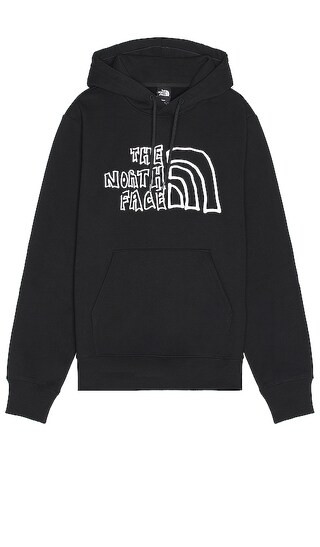 Printed Heavyweight Pullover Hoodie in TNF Black | Revolve Clothing (Global)