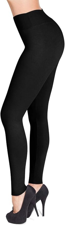 SATINA High Waisted Leggings - 25 Colors - Super Soft Full Length Opaque Slim | Amazon (US)