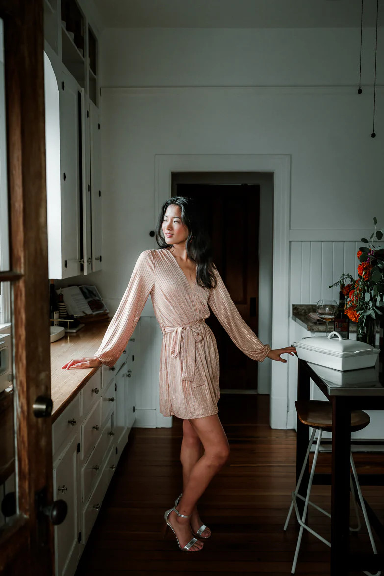 Lauren Metallic Knit Mini | Confête