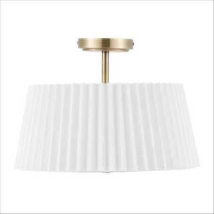 Merra 3-Light Gold Semi Flush Mount