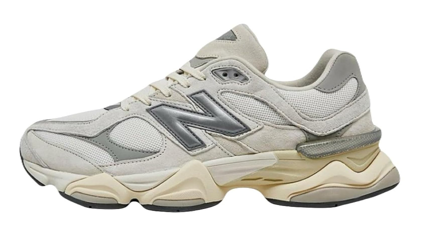 New Balance Women's 9060 Sneakers, White Grey, 8.5 Medium US | Amazon (US)
