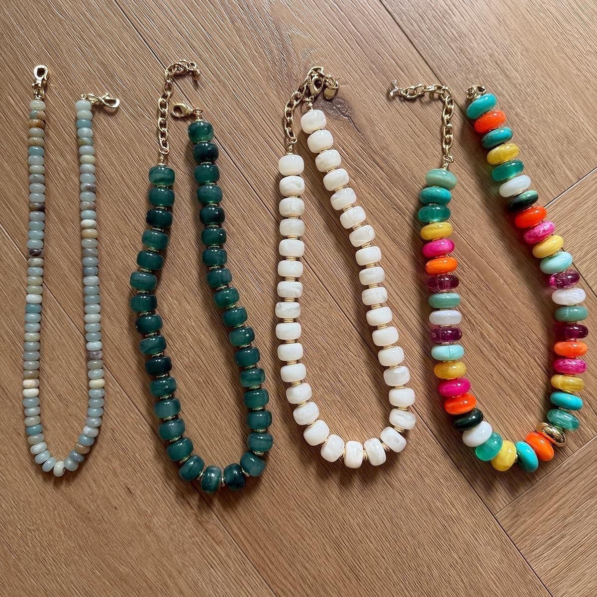 I’m loving the beaded statement necklace trend we’re seeing right now! Such a fun and easy way to elevate an outfit and add a pop of color! I grabbed these 4 recently and love!

#LTKootd #LTKgrwm