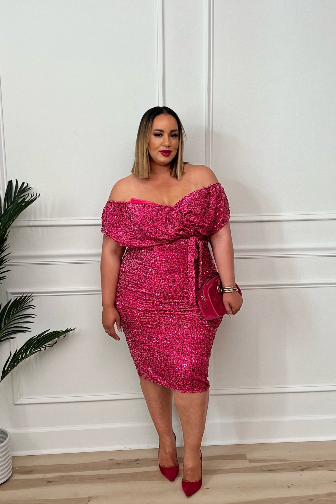 Pink  , sequin, plus, curvy, off boohoo plus size wesding guest size 18 20

#LTKwedding #LTKunder50 #LTKcurves