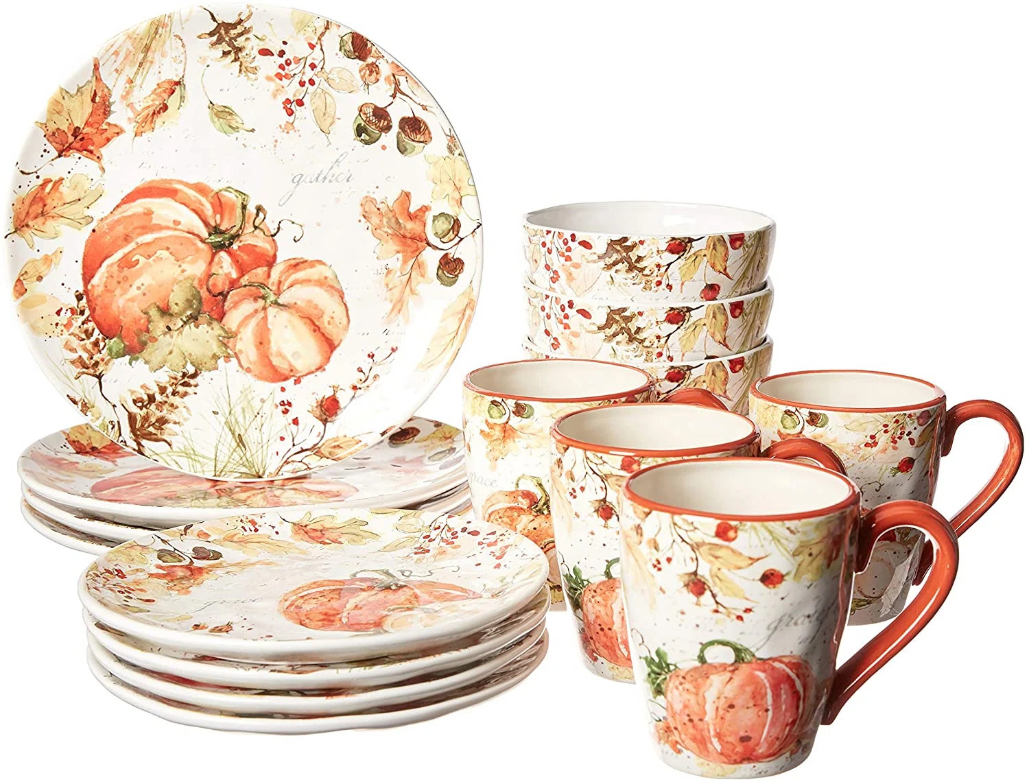 Certified International Harvest Splash 16pc Dinnerware Set & Reviews | Wayfair | Wayfair North America