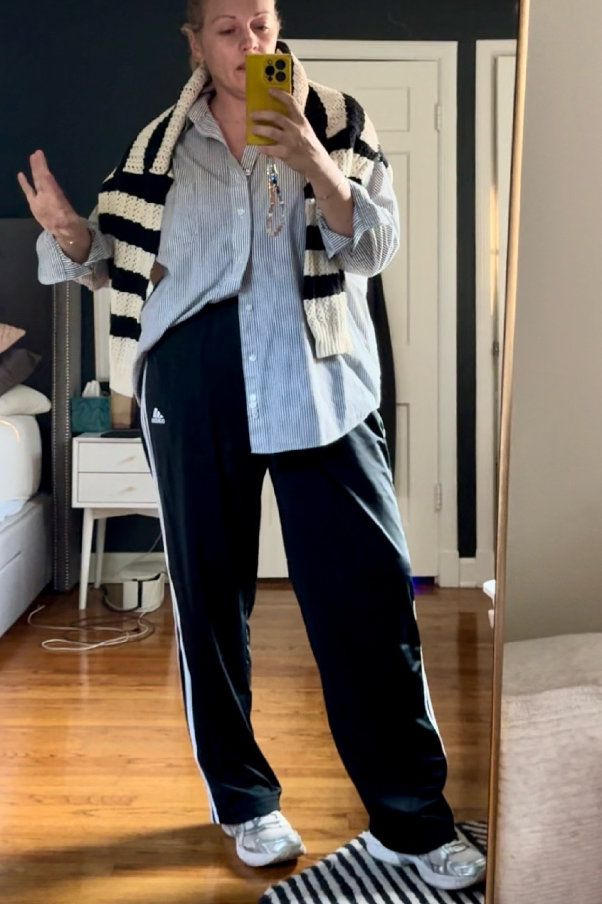 mixing Thrifted pieces, menswear and stripes for a fun layered look

#LTKOver40 #LTKStyleTip #LTKMidsize