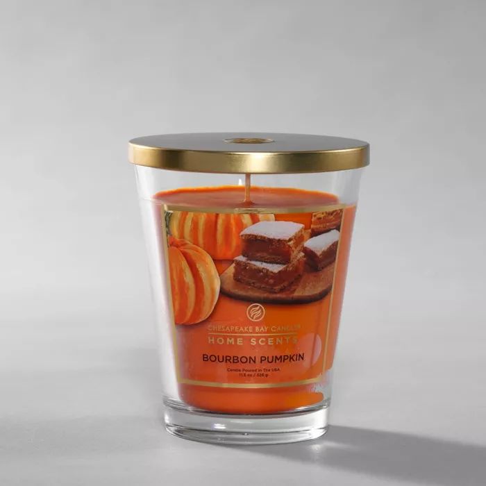 Glass Jar Bourbon Pumpkin Candle - Home Scents | Target