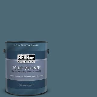 BEHR ULTRA 1 gal. #S470-6 Shipwreck Extra Durable Satin Enamel Interior Paint & Primer 775301 - T... | The Home Depot