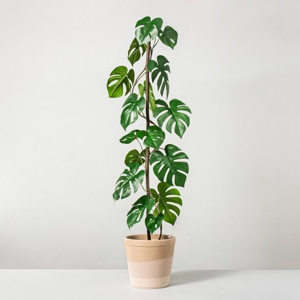 38.5" Faux Monstera Potted Plant - Hearth & Hand™ with Magnolia | Target