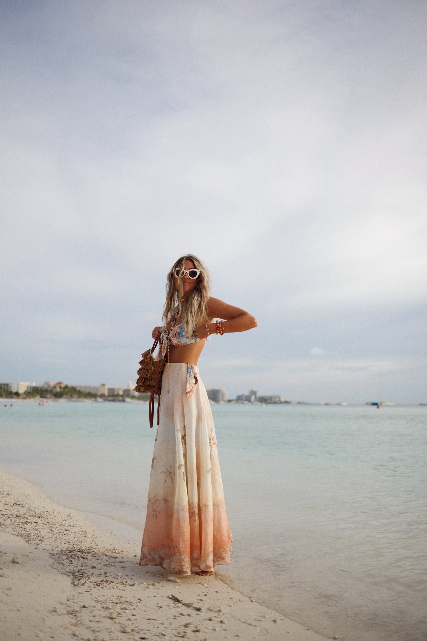 Summer loading… ☀️ my favorite season. What’s everyone doing for the long weekend? Comment SHOP for the outfit + bikini, skirt & bag is on sale! Also rounded up some of my current favorite summer pieces. And the jewels are @sequin jewelry — launching next week (!!!!!!) ✨