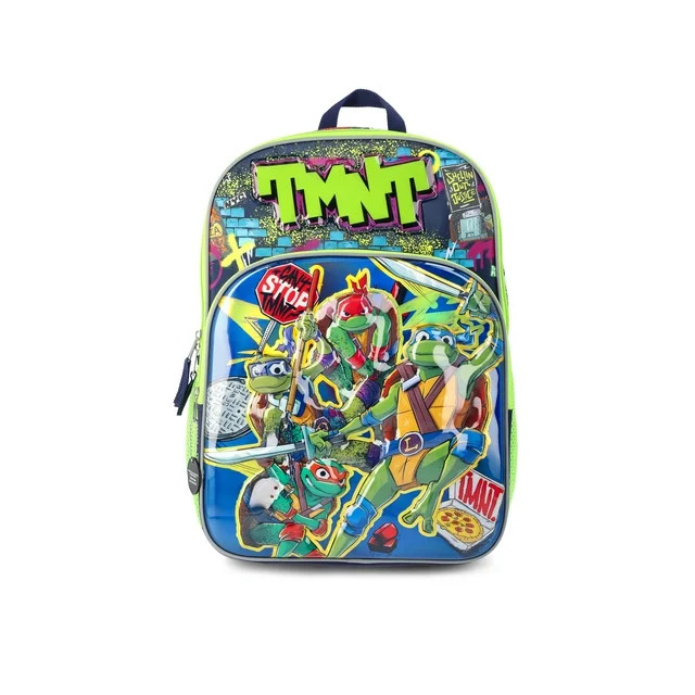 Teenage Mutant Ninja Turtles Boys' 17" 3D Glow In The Dark Backpack, Green | Walmart (US)