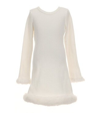 Little Girls Puff Sleeve Dress | Dillard's