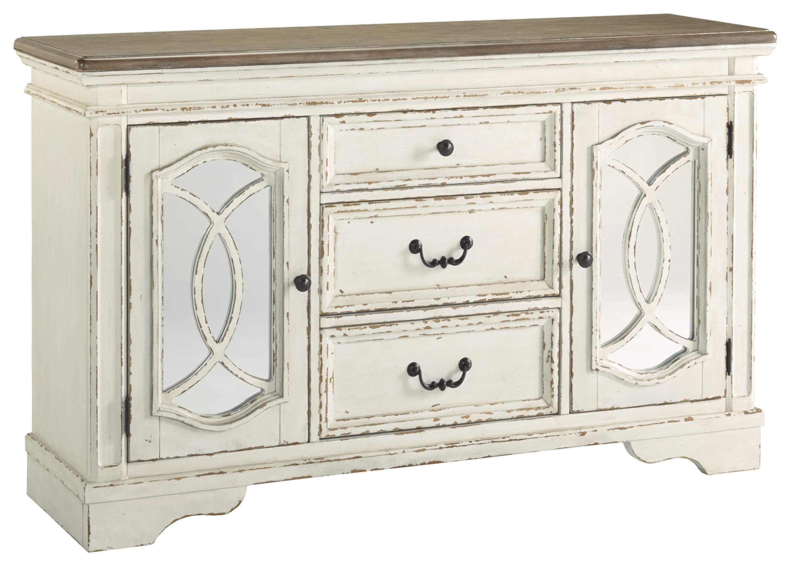 Signature Design by Ashley Realyn French Country Distressed Dining Room Buffet Cabinet or Server,... | Amazon (US)
