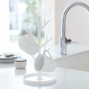 White Yamazaki Tower mug tree