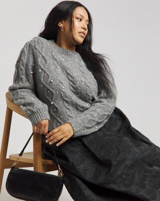 Joanna Hope Pearl Knit Jumper | Simply Be (UK)