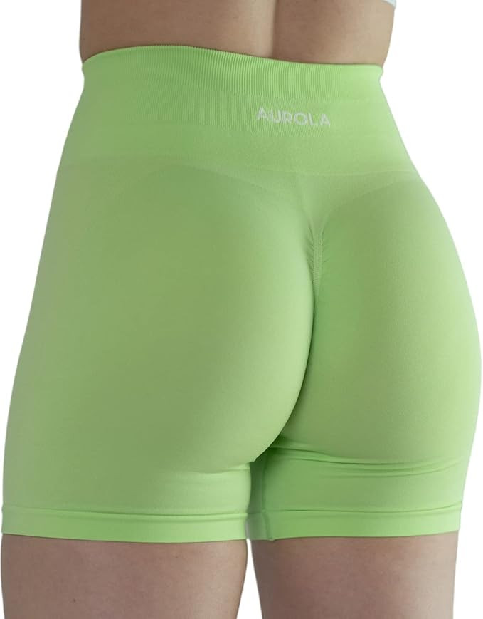 AUROLA Intensify Workout Shorts for Women Seamless Scrunch Short Gym Yoga Running Sport Active Ex... | Amazon (US)