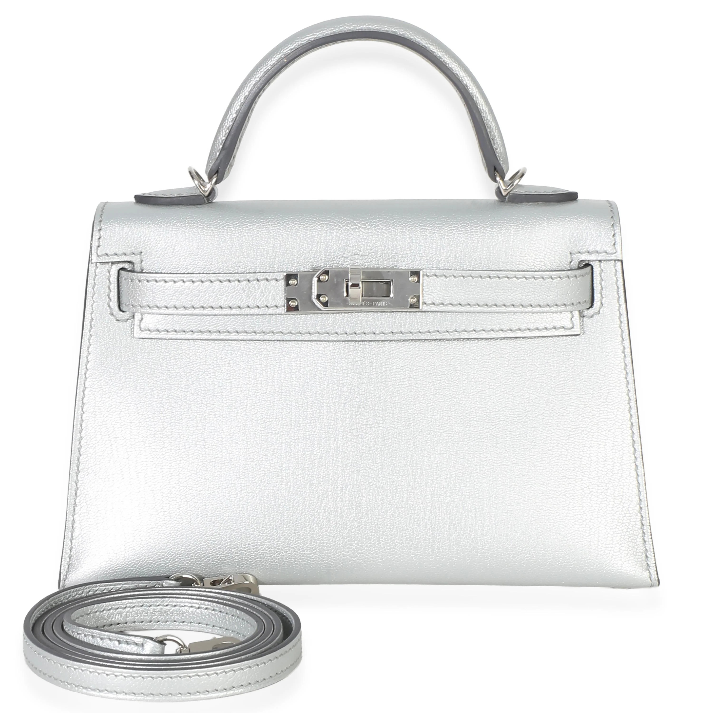 Hermès Chevre Chamkilight Sellier Mini Kelly II 20 PHW | Italist.com US