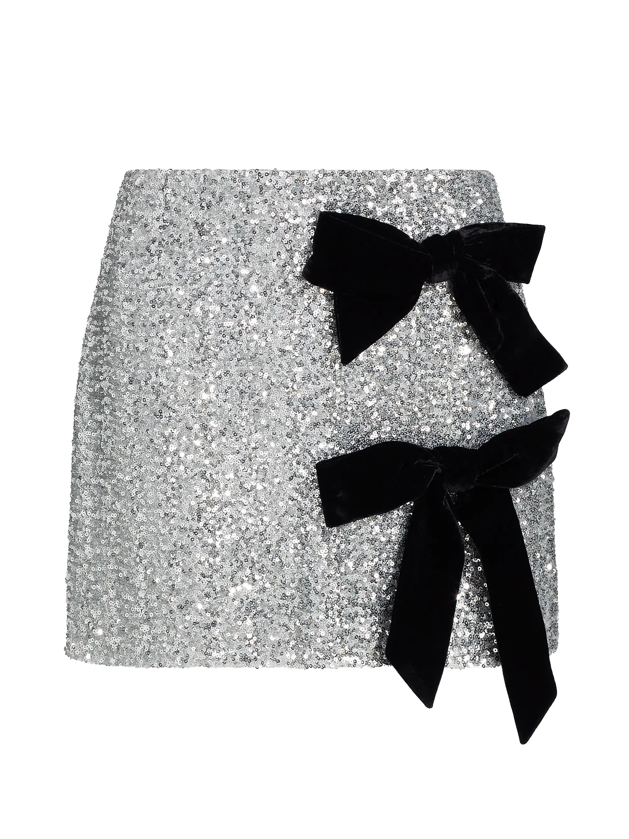 Rhea Sequined Bow Tie Miniskirt | Saks Fifth Avenue