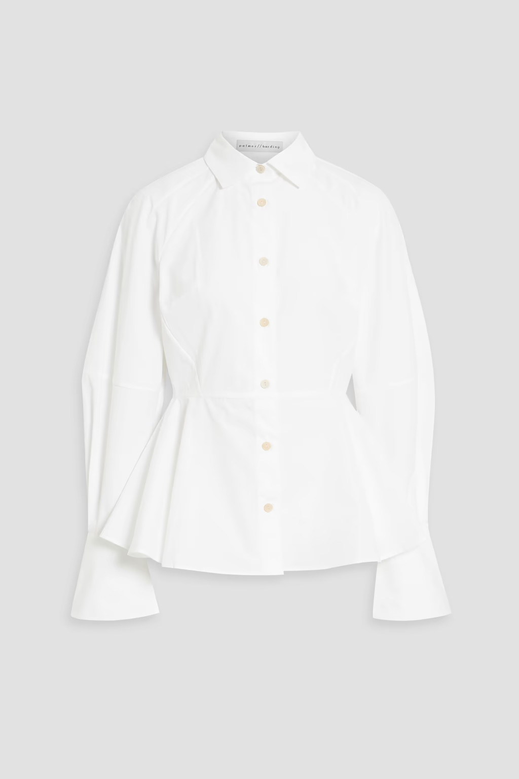 Tranquility cotton-broadcloth peplum shirt | The Outnet (US and CA)