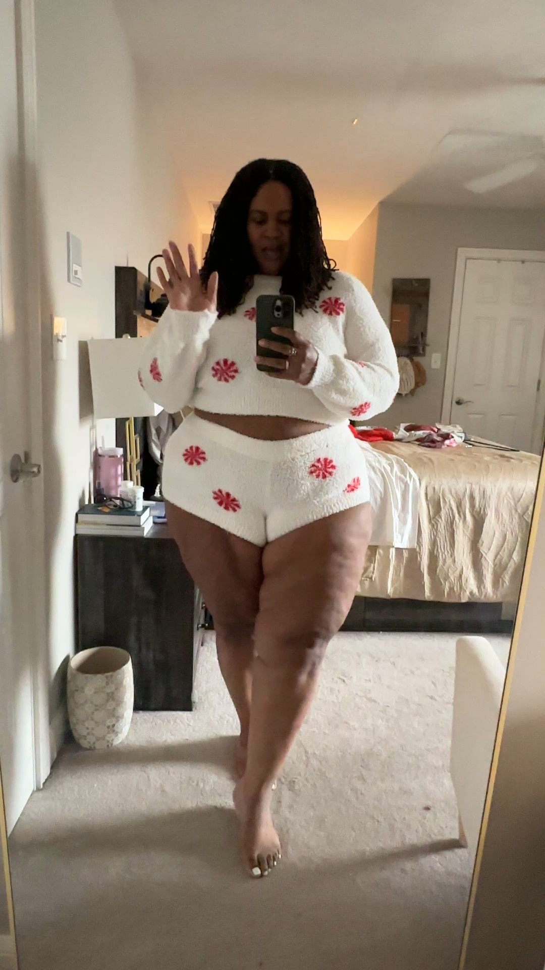 Found the perfect Christmas pajamas!!! And they’re only $20. I’m wearing this in an XXL, even though I’m normally a size 22 or 3X. The material is so soft and I just love the pattern! 

I’m wearing the color peppermint, but there is also a red and green too! 

#LTKCyberWeek #LTKHoliday #LTKFindsUnder50