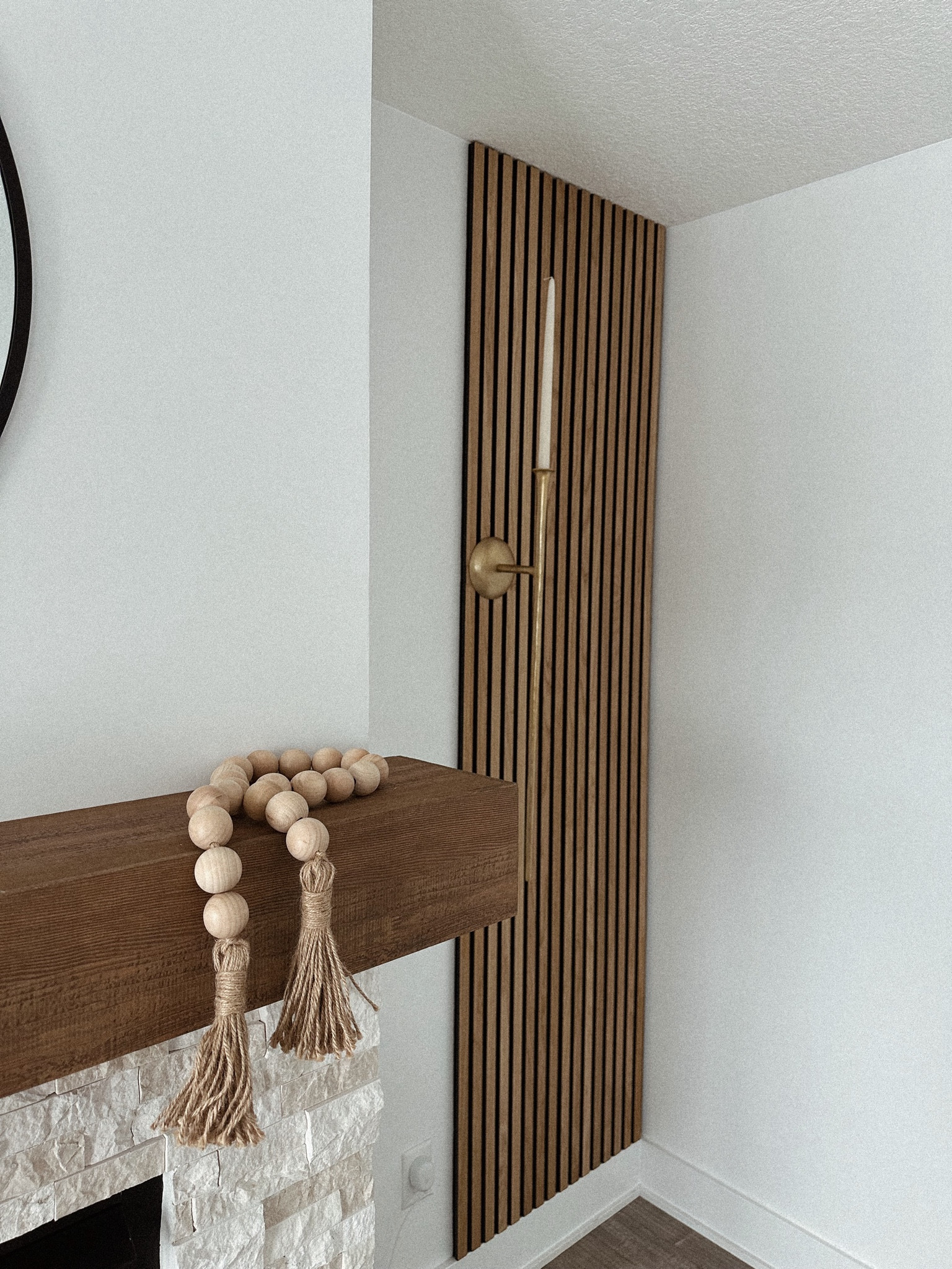 Look what I found-these panels that everyone asked me about; here are similar ones and they are half the price I payed. check dimensions and make sure you get correct size, I did have to cut mine at the bottom (pretty easy). I used liquid nails to stick it to the wall. Linking everything you’ll need for this project 
 I have oak color.
Living room design | wall panels 

#LTKstyletip #LTKhome #LTKMostLoved