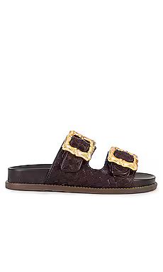 Schutz Enola Sandal in Dark Chocolate from Revolve.com | Revolve Clothing (Global)