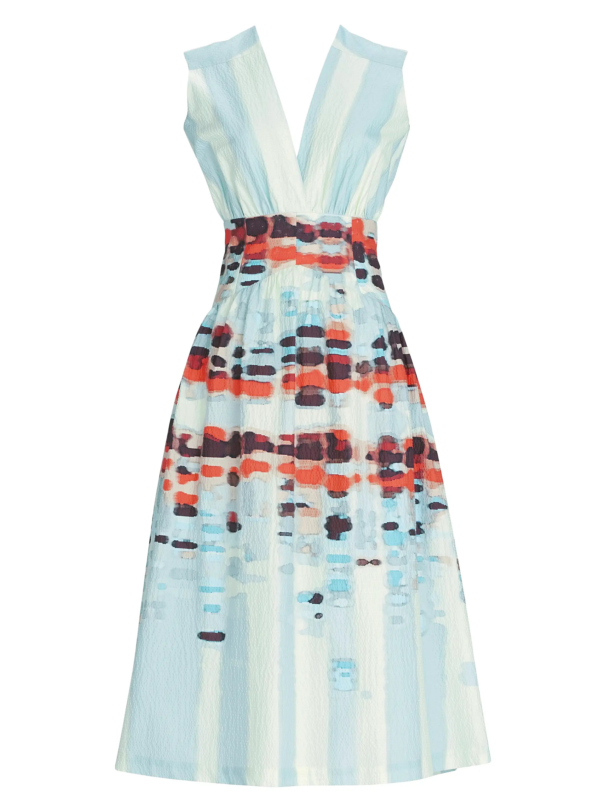 Jocelyn Crinkled Midi-Dress | Saks Fifth Avenue