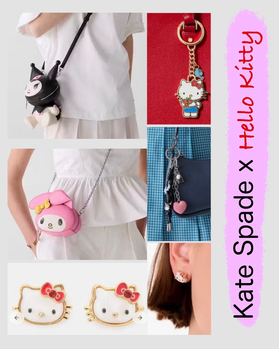 Kate Spade x Hello Kitty @katespade Crossbody bags, bag charms, jewelry, and more! For the kids at heart.

#LTKMothersDay #LTKmomlife #LTKKids