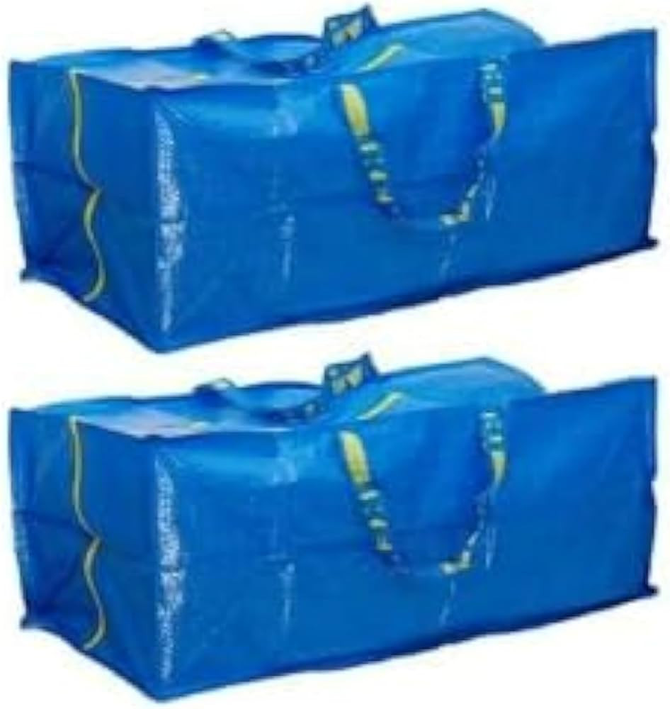 Ikea Frakta Storage Bag - Blue (2 PACK) | Amazon (US)