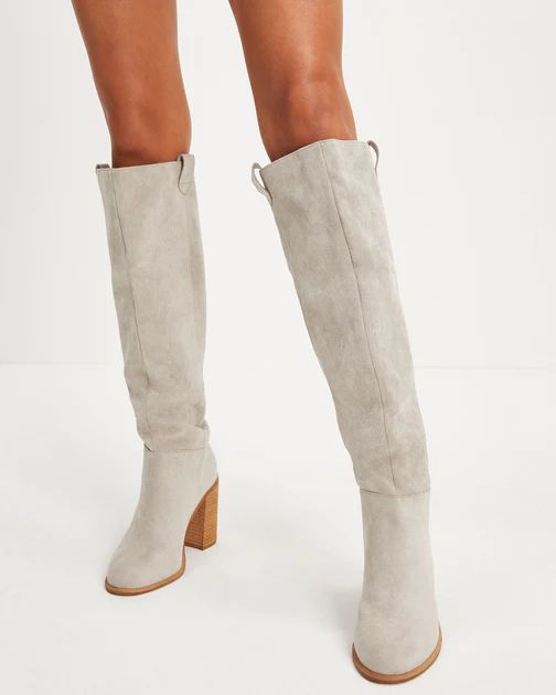 Saint Slouch Boot - Light Grey - SALE | VICI Collection