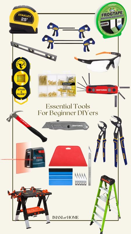 Essential Tools For Beginner DIYers

#LTKhome #LTKfindsunder100 #LTKover40