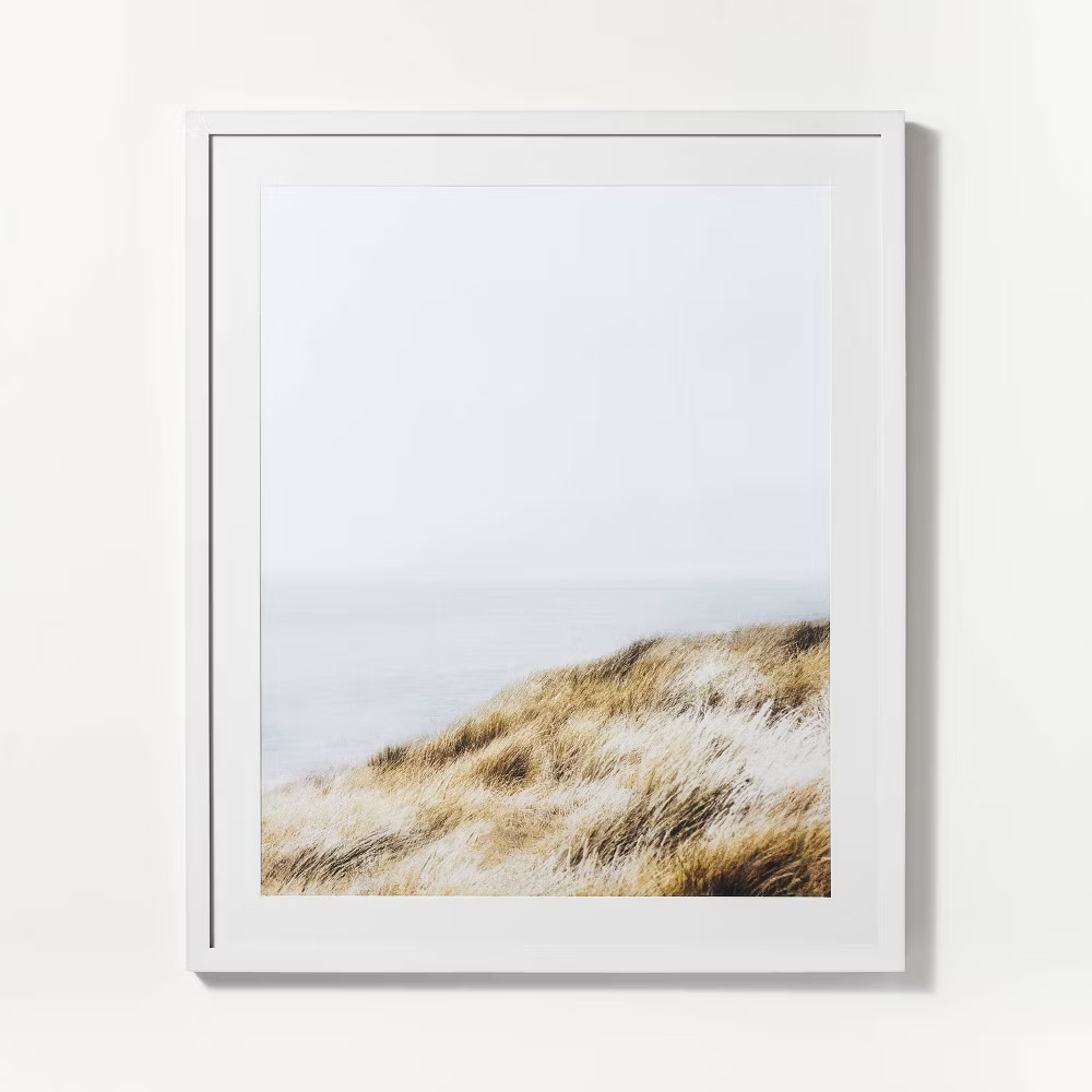30" x 36" Cold Beach Framed Wall Art - Threshold designed with | eBay US