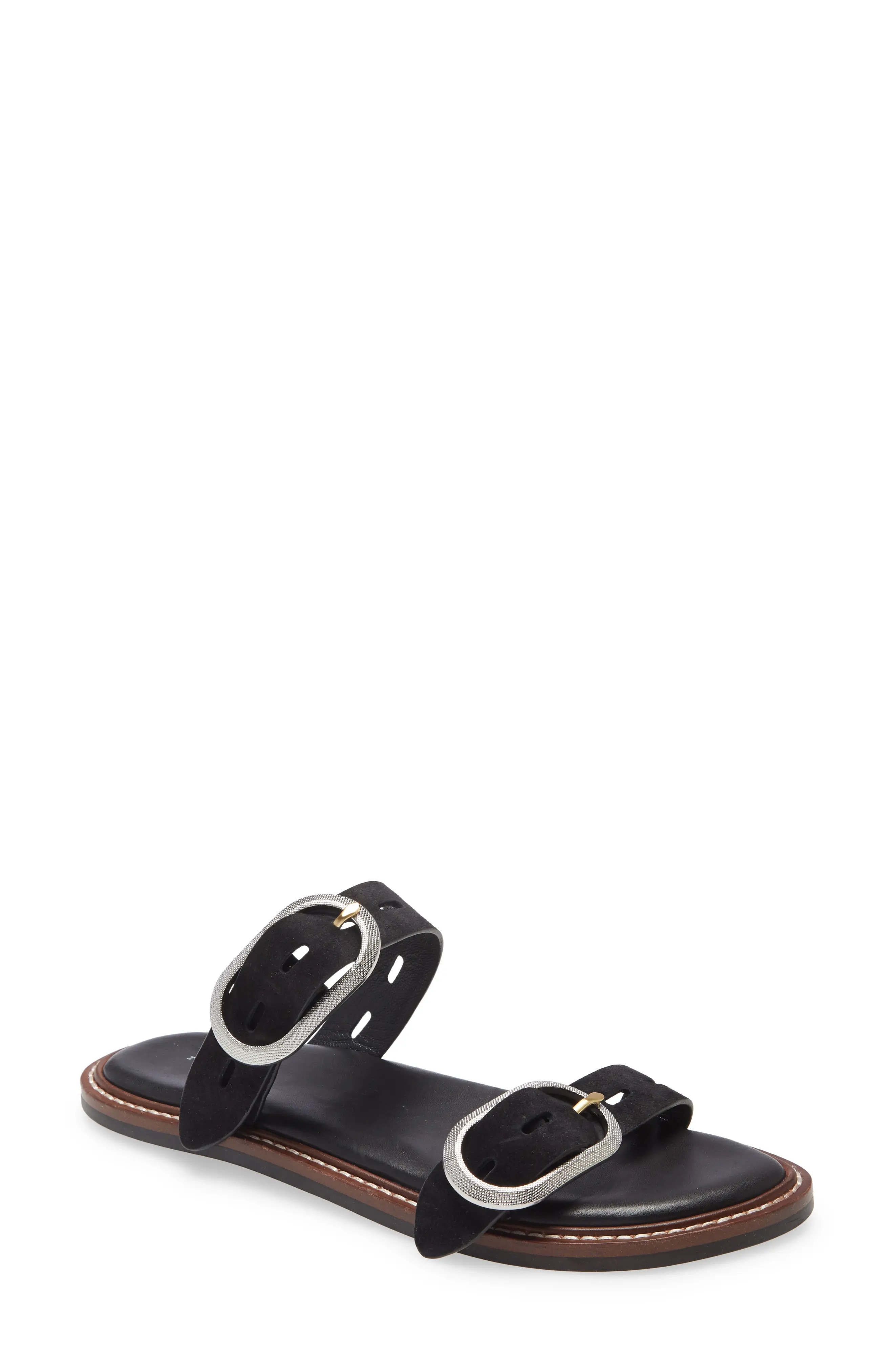 rag & bone Ansley Slide Sandal, Size 8.5Us in Black at Nordstrom | Nordstrom