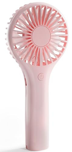 Edvision Portable Mini Fan - Powerful Personal Handheld Fan with 3 Speeds, Cute and Small, USB Rechargeable for Travel/Lash/Makeup/Outdoor/Home, Pink | Amazon (US)