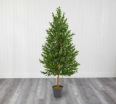 Faux Olive Cone Topiary Tree | Pottery Barn (US)
