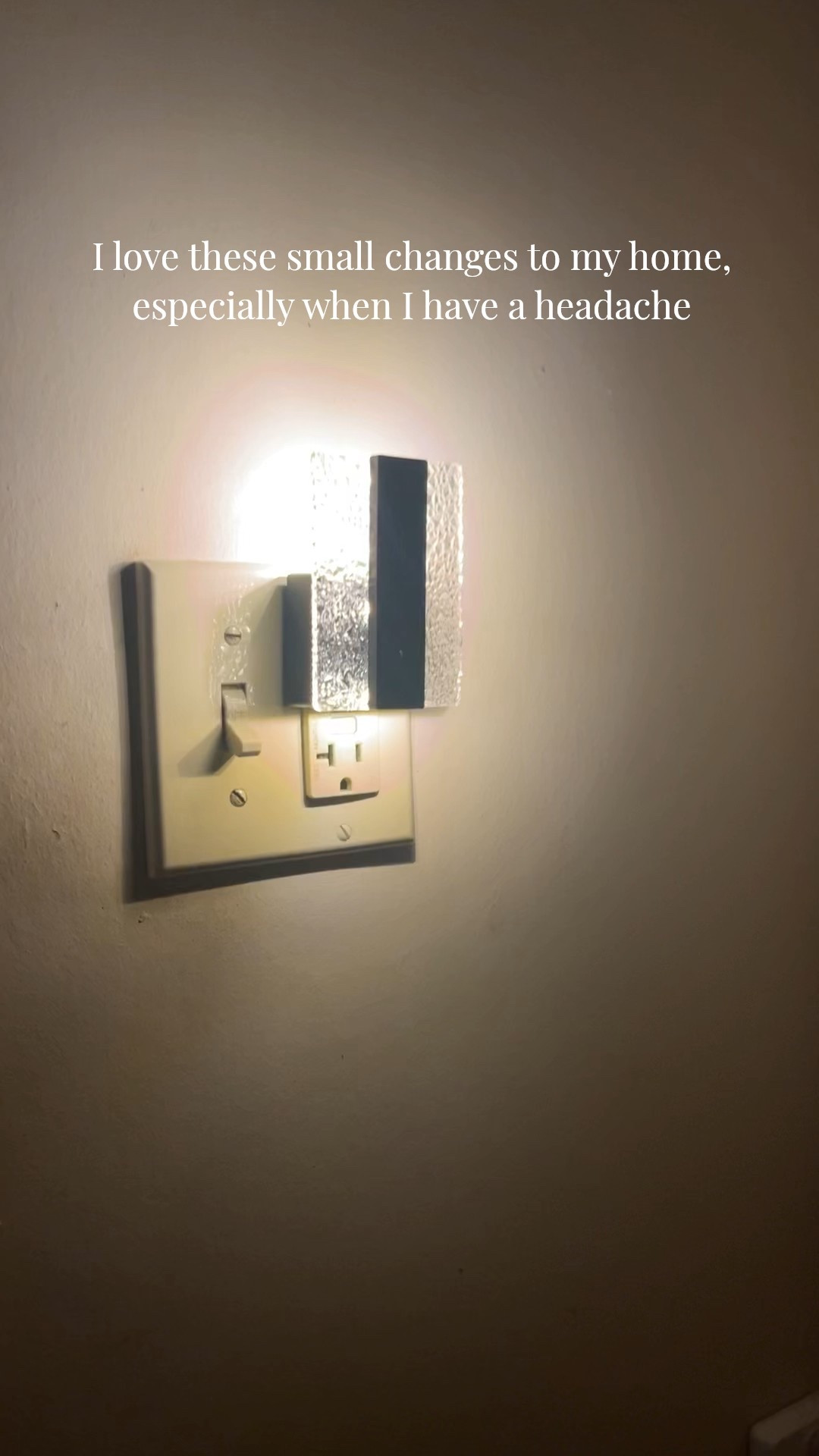 It's the small changes like this in my house that I love. I have a migraine so I can't have bright lights right now. 💡 These dimmable LED night lights are stylish and functional .

#LTKFindsUnder50 #LTKHome